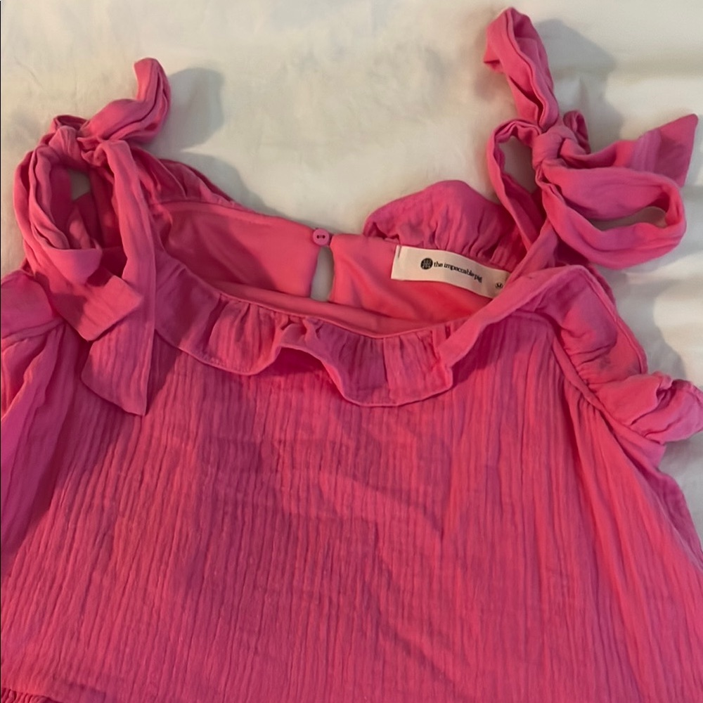 Pink Ruffled Dress - Picture 2 of 5